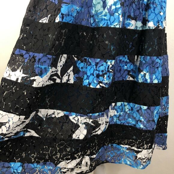 NEW PARKER Holly Gardenia Strapless Floral Lace Combo Dress Size L NWT $298 - Picture 6 of 11